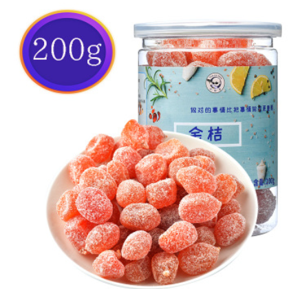 冰糖小金桔球280g易拉罐装果干蜜饯开胃果脯抖音零食网红一件代发图3