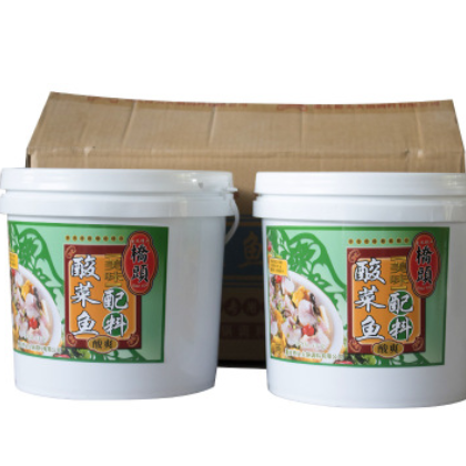 酸菜鱼桶装调料5kg*2桶整箱餐馆专业厂家直销图2