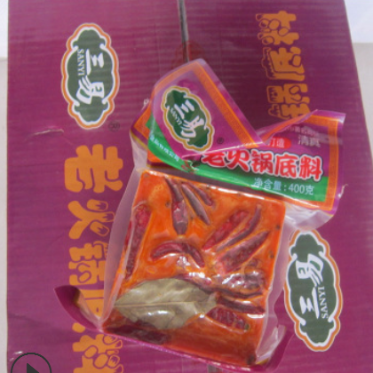 手工火锅底料 400g老火锅三易火锅底料 麻辣烫冒菜串串香火锅底料图3
