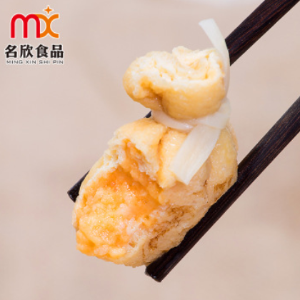 【潮欣】鱼籽鲜虾仁福袋500g 手工飞鱼籽丸子关东煮 豆捞火锅食材图3