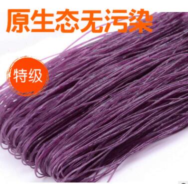 绿色食品紫薯粉条 粉皮紫薯粉加工 口感劲道紫粉条 紫色粉条图2