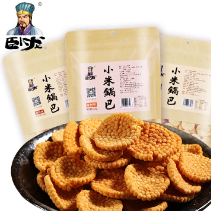 卧龙锅巴零食小米农家锅巴煎饼手工散装可以吃很久的零食小吃图1