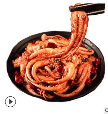 香辣鱿鱼须新鲜现炒100g麻辣零食熟食鱿鱼足图2