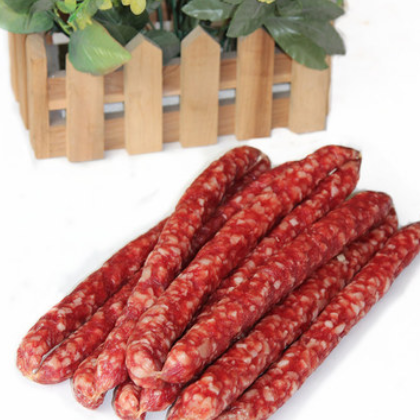 新港腊味 广式香肠腊肉农家黑毛猪腊肠广东特产鲜肉肠500克图2