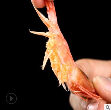 批发带籽海鲜格陵兰北极虾甜虾箱装5kg日料刺身寿司冰虾自助餐饮图3