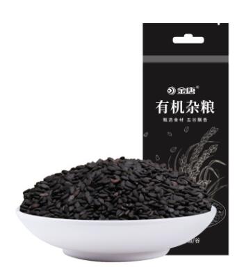 金唐（JinTang）丨有机黑芝麻350g东北有机杂粮农产品有机 黑芝麻