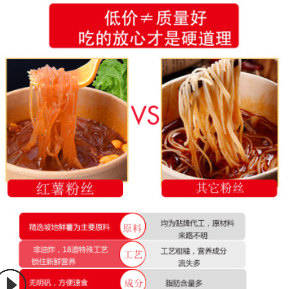 厂家直销代餐粉重60g直径10厘米 定制即食粉丝饼自然火锅粉饼图2