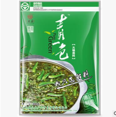 德庄重庆青一色火锅底料300g*30袋整箱批发四川青辣椒清一色花椒图2