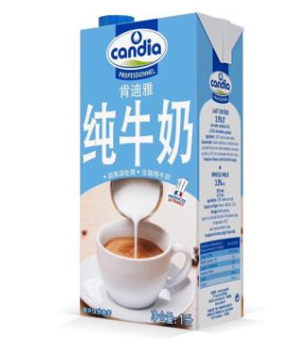 法国进口肯迪雅纯牛奶全脂高温1L*6盒/箱 烘焙早餐奶