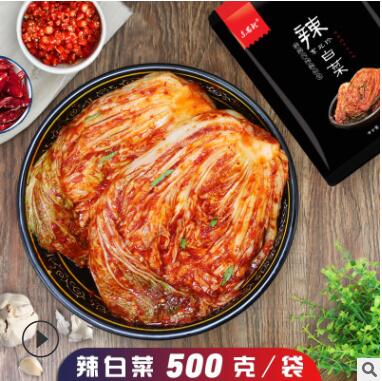 传统正宗朝鲜族韩式辣白菜500克每袋东北延边泡菜