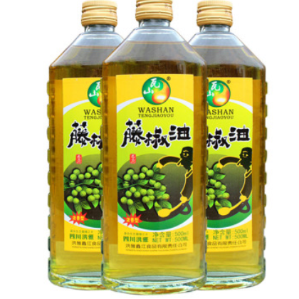 藤椒油500ml瓦山牌四川眉山洪雅家用麻椒油浓香花椒油麻油