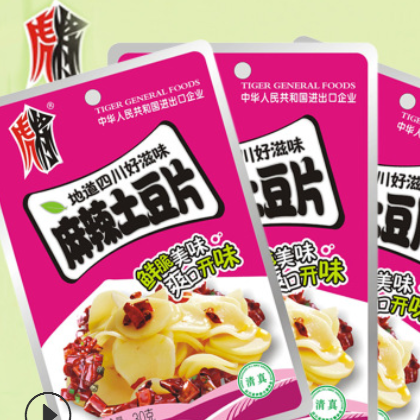 四川风味特色小吃 虎将 麻辣土豆30g 美味休闲食品图2
