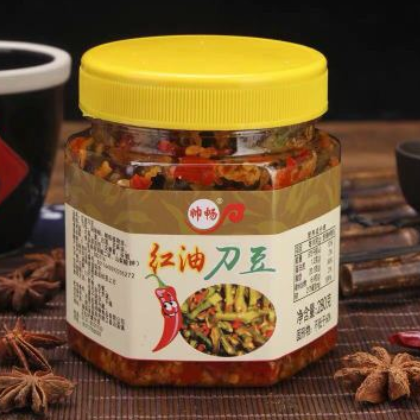 湖南特产帅畅红油刀豆280g正宗刀豆开胃下饭菜酱腌菜厂家直销图2