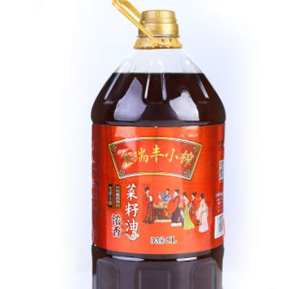 四川鑫瑞丰 压榨菜籽油食用油小瓶初榨菜籽油 物理压榨厂家直销5L图2