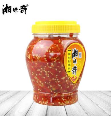 湘味奇大瓶剁红辣椒1200g 辣椒酱炒菜凉拌菜 拌面下饭辣调味酱