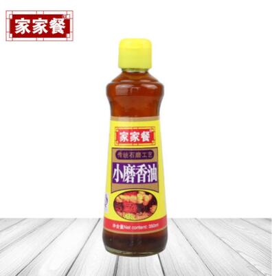 家家餐小磨香油350mL 家用调味香油 火锅蘸酱料饺子蘸料用芝麻油图3