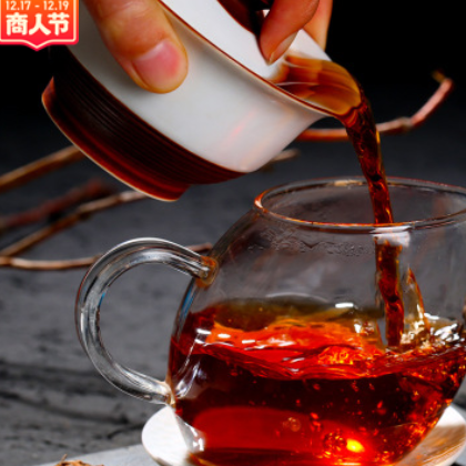 2010年古树老茶头普洱茶熟茶特级散茶邦威古树纯料离地发酵甜润图2