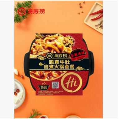 海底捞脆爽牛肚牛油麻辣懒人自煮自热方便速食即食小火锅435g/盒图2