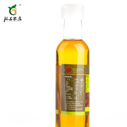 亚麻籽油 陇上农庄生榨亚麻籽油 100ml PET塑料瓶装厂家直销图3