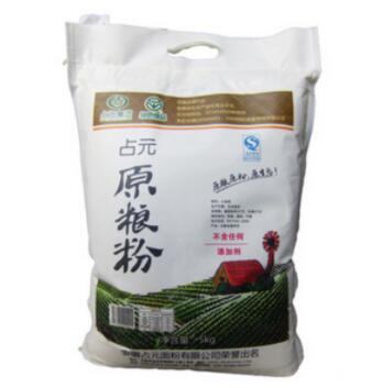 占元面粉厂家直销 优质5kg原粮粉面包粉