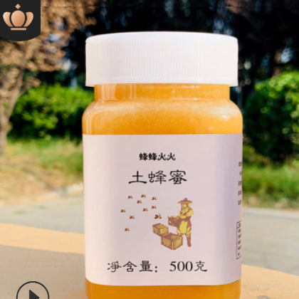 秦岭土蜂蜜农家土特产野生百花蜂蜜500g结晶蜜冬蜜散装批发代加工