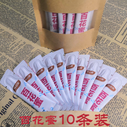 袋装蜂蜜农家自产土蜂蜜百花蜜现货批发贴牌代发便携小袋蜂蜜10条图2