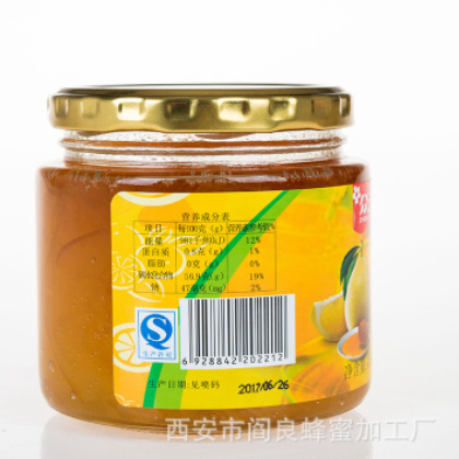 西安特产饮料食品果味饮品众天蜂蜜柚子茶蜂蜜果茶 450g 包邮图2