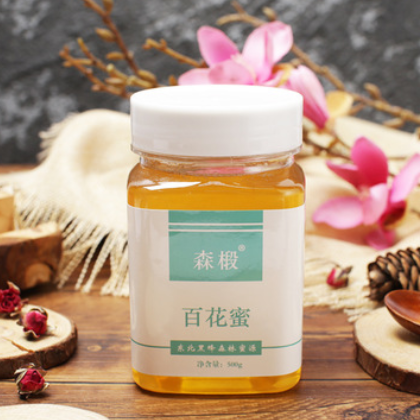 东北黑蜂百花蜜 镜泊蜂业土蜂蜜500克瓶装百花蜂蜜营养品厂家批发图2