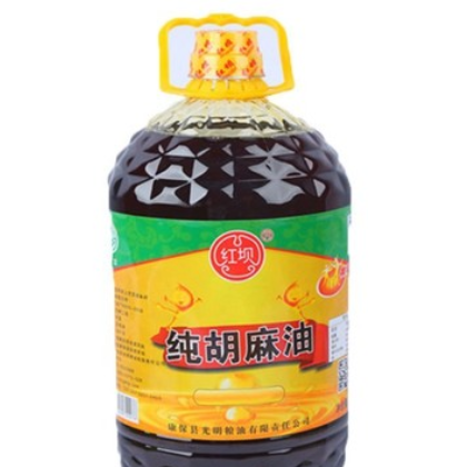【5L】大容量 物理压榨胡麻油 桶装食用油 厂家直销图1