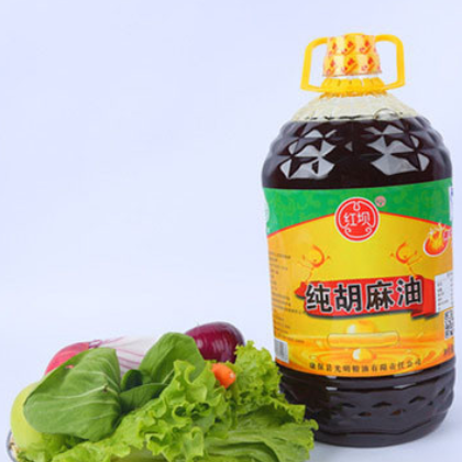 【5L】大容量 物理压榨胡麻油 桶装食用油 厂家直销图2