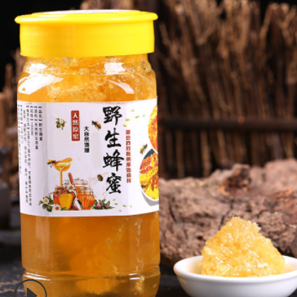 版纳特产野生蜂巢原蜜新鲜采摘蜂产品1000克/瓶装批发土蜂蜜图3