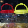 蜂蜜瓶批发 4斤装手提透明 蜂蜜塑料瓶pet圆形 2kg方形收纳罐