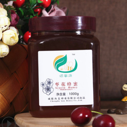 厂家直销枣花蜂蜜1000g 瓶装天然枣花蜂蜜 野生农家自产蜂蜜现货图2