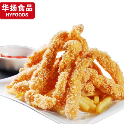 厂家直销雪花鸡柳900g 无骨鸡柳 油炸半成品 炸鸡小吃店食材图2