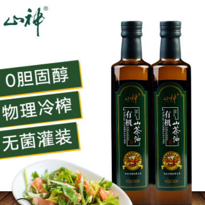 山神 有机山茶油500ml/瓶 常山山茶油食用油图3