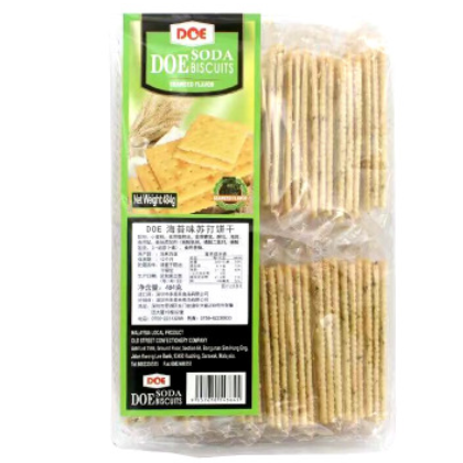 马来西亚进口DOE苏打饼干 休闲食品即食零食484g独立小包批发图2