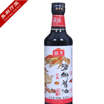 海天海鲜酱油500ml 酿造酱油点蘸凉拌特色酱油 家常小炒调味生抽