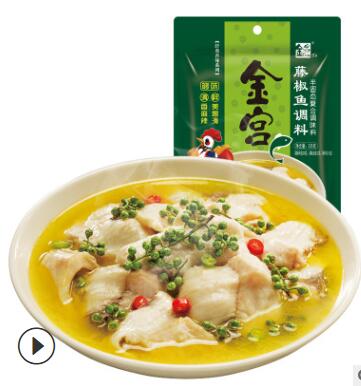 金宫藤椒鱼调料235g四川青花椒鱼底料调料包图2