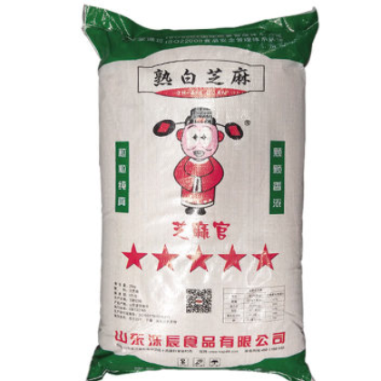 精选熟白芝麻 磨油熟芝麻原料 进口国产色选芝麻厂家批发 25kg图3