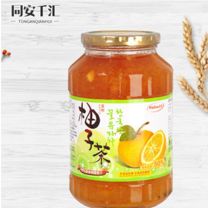 韩国进口 品利 国际柚子茶真鲜蜂蜜柚子茶 净重550ml 欢迎选购
