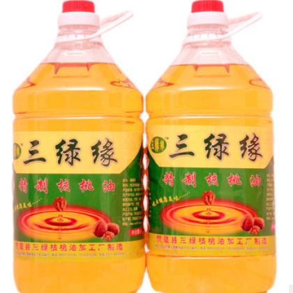 精制核桃油 低温冷榨5L食用精制核桃油批发