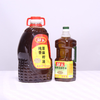 天然亚麻籽油健康胡麻油调和油 多营养月子油原香亚麻籽油5L图2