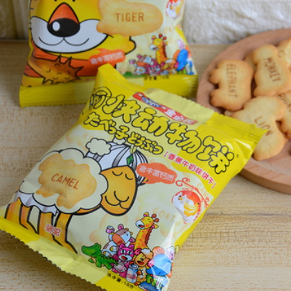 金必氏愉快动物饼干加钙儿童宝宝饼干6种口味18g宝宝零食辅食图2