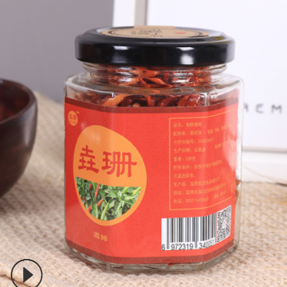 干辣椒 手工香酥干辣椒 微辣 朝天椒油炸辣椒丝手工制作脆辣椒图2