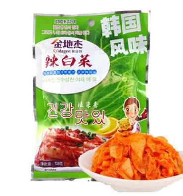 金地杰韩国泡菜正宗辣白菜 寿司包饭材料手工辣白菜108g 40包/箱