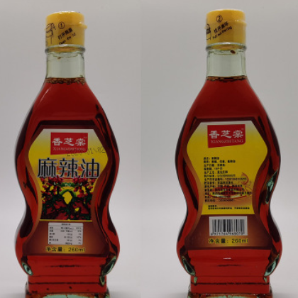香芝棠麻辣香辣纯红油辣椒油260ml/瓶 凉拌菜调料油泼辣子批发图2