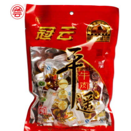 山西特产批发 冠云平遥牛肉258g原味牛肉休闲零食冷吃即食牛肉粒图2
