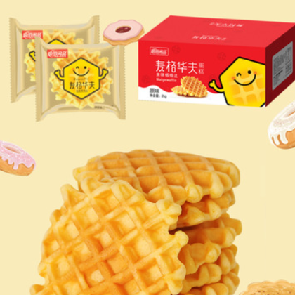 【粮田闲品】麦格华夫饼 厂家直销 一件代发 代工加工图2