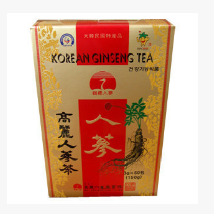 人参茶韩国鹤标高丽人参茶3g*100包纸盒装养生礼品韩国原装进口