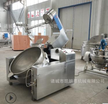 诸城食品机械豆沙枣泥行星搅拌夹层锅 全自动360度无死角搅拌炒锅图3